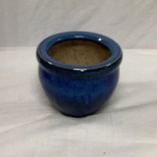 Ceramic Glazed Cobalt Blue