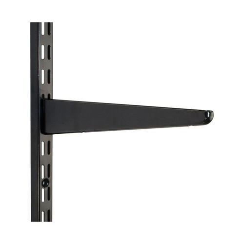 Twin slot shelving black - slot,