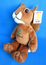 RED SQUIRREL 9" plush ECUREUIL