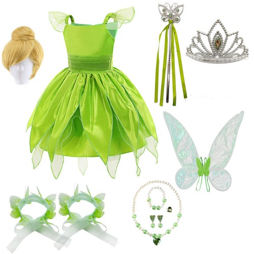 Kids girls green fairy - green,