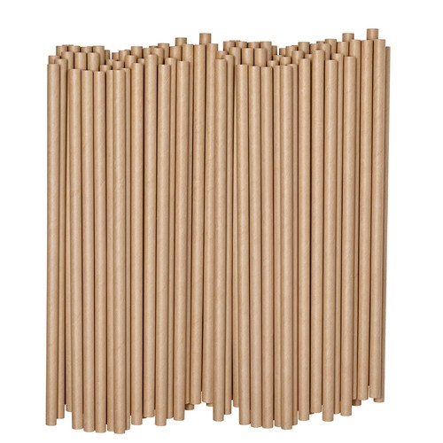 Kraft brown paper straws - paper,