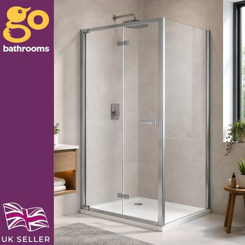 Chrome fold shower door - chrome,