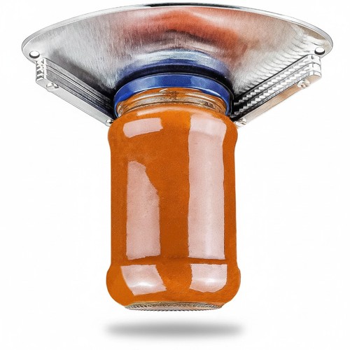 Stainless steel jar opener - steel, for