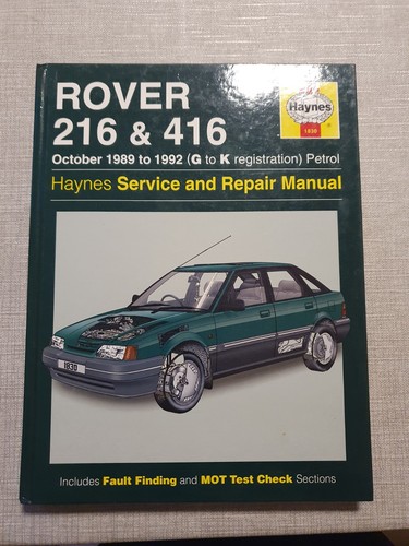 Rover 216 and 416 service - 216,