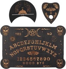 Wooden black ouija board - wooden,