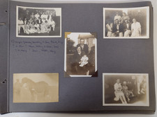 Vintage Photo Album With 32