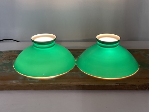 Pair emeralite style antique - emeralite,