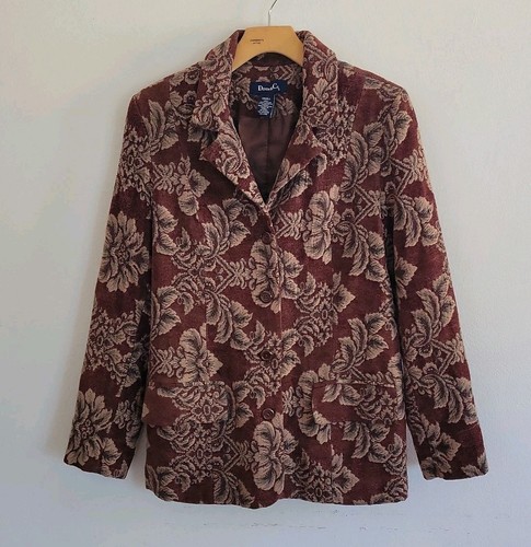 Vintage denim floral - denim,