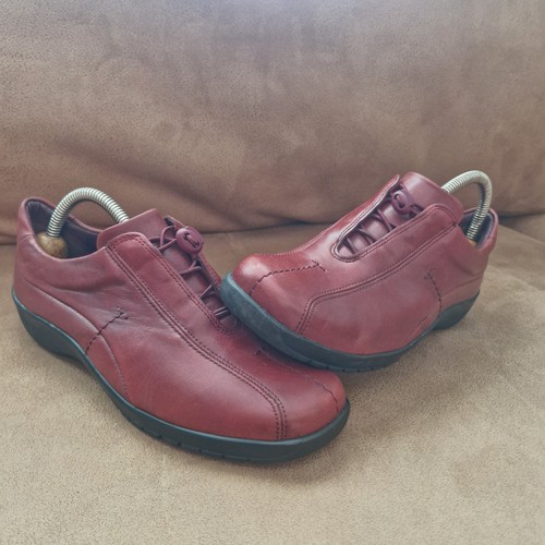 Clarks springers red leather - clarks,