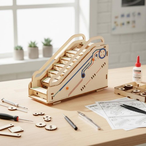 Diy escalator model - diy, stem