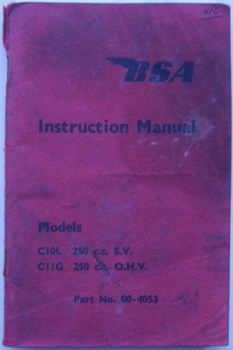 Bsa c10 250cc c11 - 250cc,