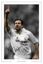 LUIS FIGO REAL MADRID SIGNED