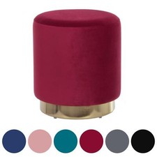 Sophia Velvet Footstool Pouffe