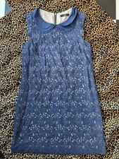 Blue Lace Shift Dress, Size 12
