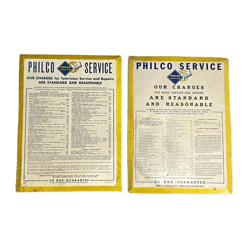 Vintage philco radio service - radio,