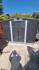 Galvanised Metal Garden Shed Apex 8ft X 10ft
