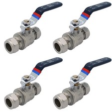 4 x Ball Valve 15mm Full Bore