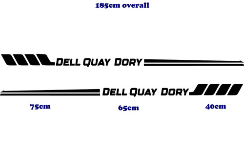 Large dell quay dory decal - large,