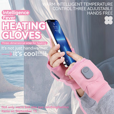 Electric Heated Gloves USB Rechargeable Winter Heated Work Women Men Gloves UK