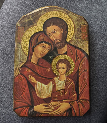 Holy family christian - holy, wooden