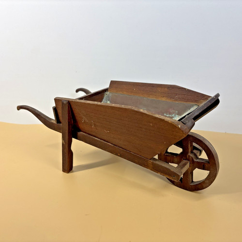 Wheelbarrow planter cart tin - wheelbarrow,