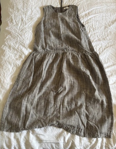 Toast sleeveless linen dress - toast,