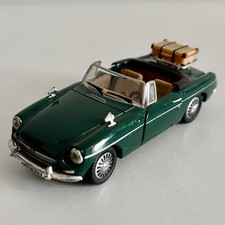 1960s MGB Cabrio Open Top Convertible Luggage Rack & Suitcase Cararama Toy Car