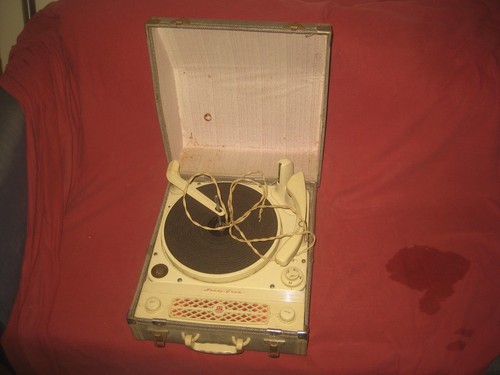 Vintage portable record player