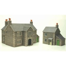 Manor farm house - OO/HO Card