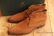 Crockett & Jones Milton Brown Suede Chukka Boots Shoes Men's UK 6 E US 7 EU 40
