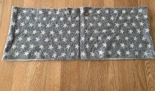 FatFace Snood Scarf Grey Ivory Star Button Snood Scarf
