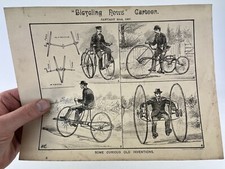 ANTIQUE 1887 BICYCLING NEWS