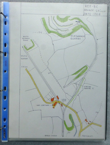 B241 railway plan map - railway, old
