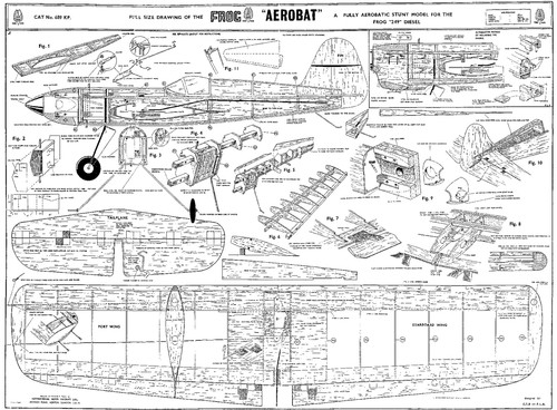 Frog aerobat stunt model - frog,