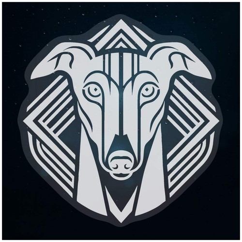 Art deco greyhound - 'art, greyhound'
