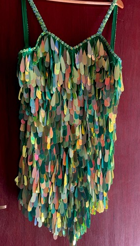 Green drag queen stage costume - drag,
