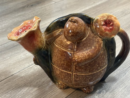 Ceramic glazed pottery - glazed, turtle