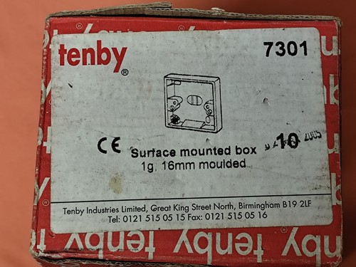 Tenby 7301 16mm single gang - 7301, 1