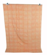 Orange Bed Runner Kantha Quilt