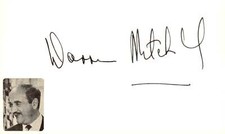 Warren Mitchell Signed Auto