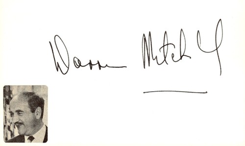 Warren mitchell signed auto - signed,