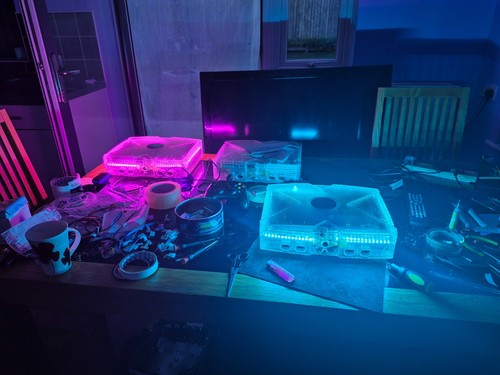 Original crystal xbox new - -,