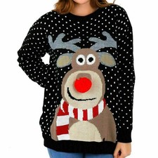 Womens Nose Pom pom Jumper