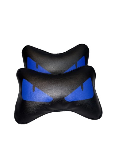 Blue fendi leather car neck - blue,