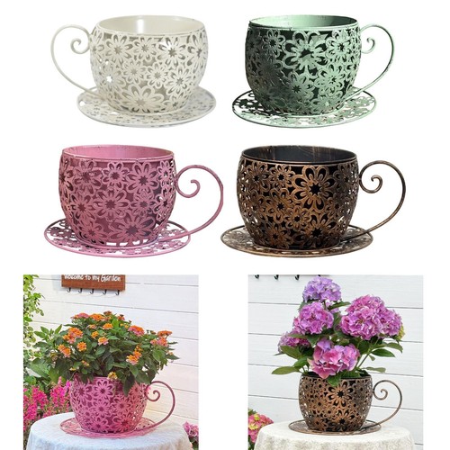 Planter pot teacup flower - pot,