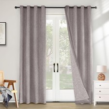 Thick Linen Blackout Curtains