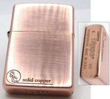 Solid Copper Zippo Fired 2002