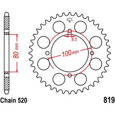 Sprocket 37 Tooth 520 JT