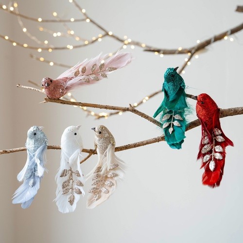 2pcs christmas tree bird - christmas,