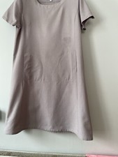 Alice Collins Grey shift Dress Linen/Cotton  Size 12